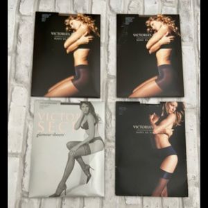 Set of four Victoria’s Secret hosiery size A